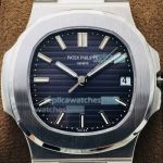 PPF Nautilus V4 Replica Patek Philippe Watch Stainless Steel Black Dial